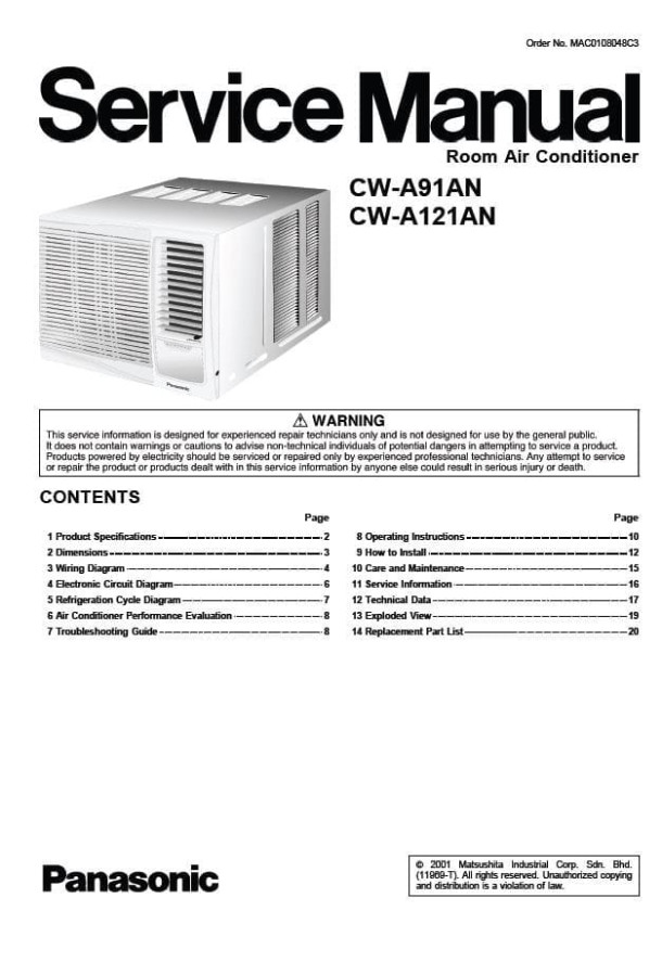 CW-A91AN, CW-A121AN